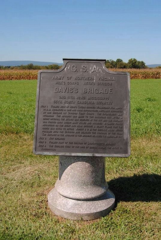 Davis's Brigade Marker image, Touch for more information