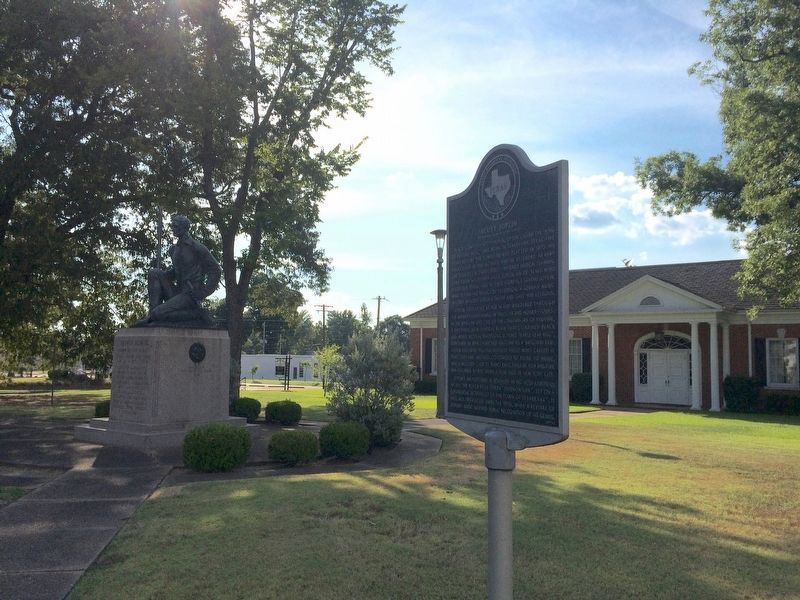 Scott Joplin Marker near James Bowie statue & Chamber of Commerce building. image, Touch for more information