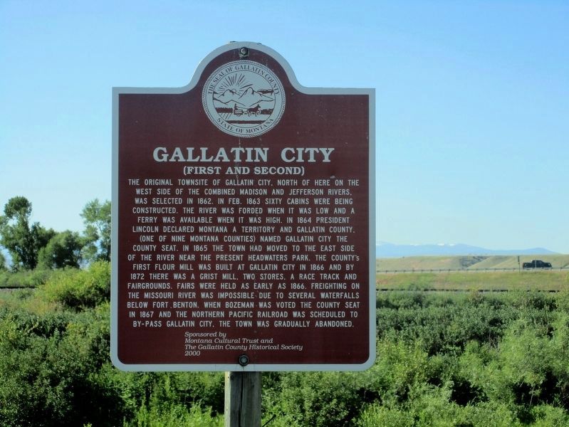 Gallatin City Marker image, Touch for more information