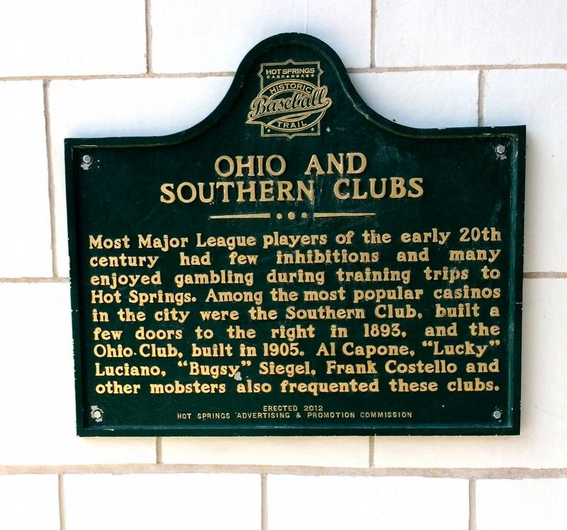 Ohio and Southern Clubs Marker image. Click for full size.