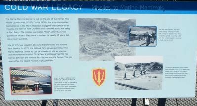 Cold War Legacy: Missiles to Marine Mammals Marker image. Click for full size.