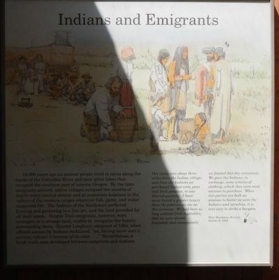 Indians and Emigrants Marker image, Touch for more information