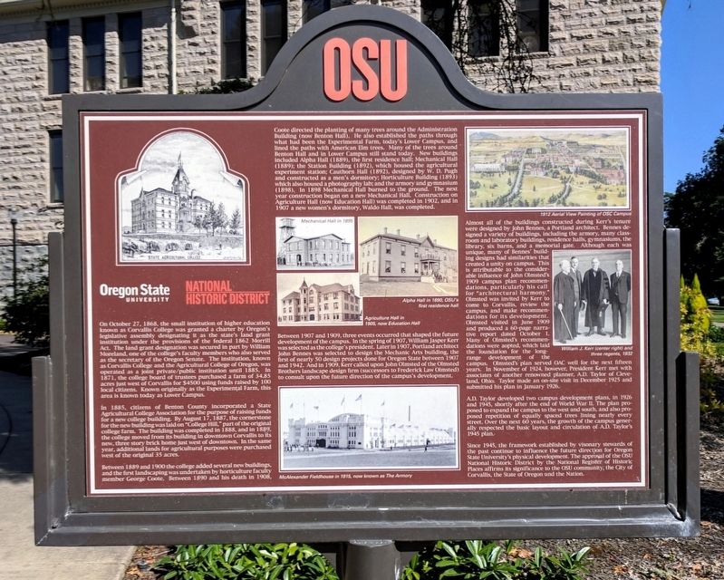 Oregon State University Marker. Click for full size. Oregon State University Marker image. Click for full size.