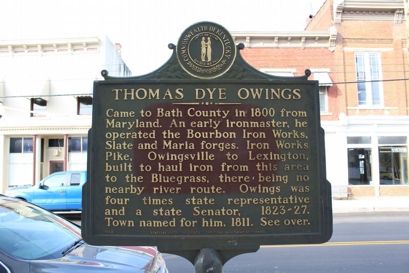 Thomas Dye Owings Marker image, Touch for more information