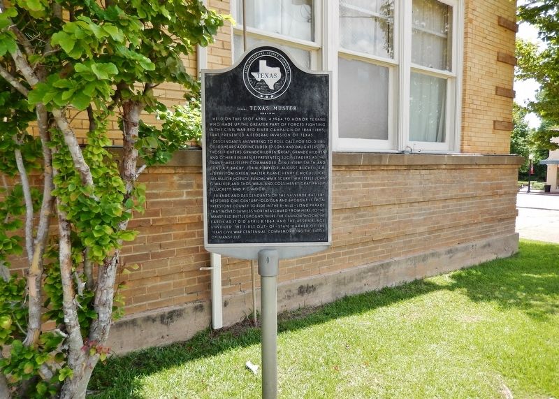 C.S.A. Texas Muster Marker (<i>wide view</i>) image, Touch for more information