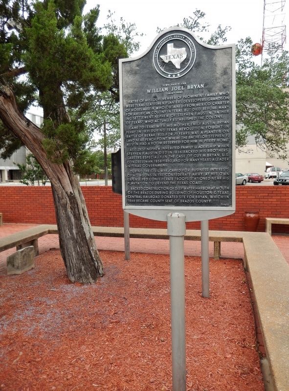 Town Named for William Joel Bryan Marker (<i>tall view</i>) image, Touch for more information