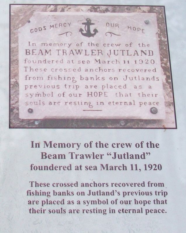 Beam Trawler Jutland Memorial Marker image, Touch for more information