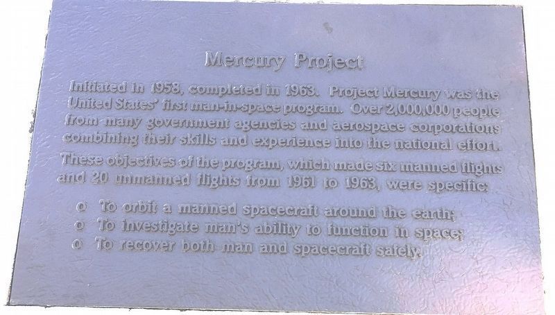 Mercury Project Marker image, Touch for more information
