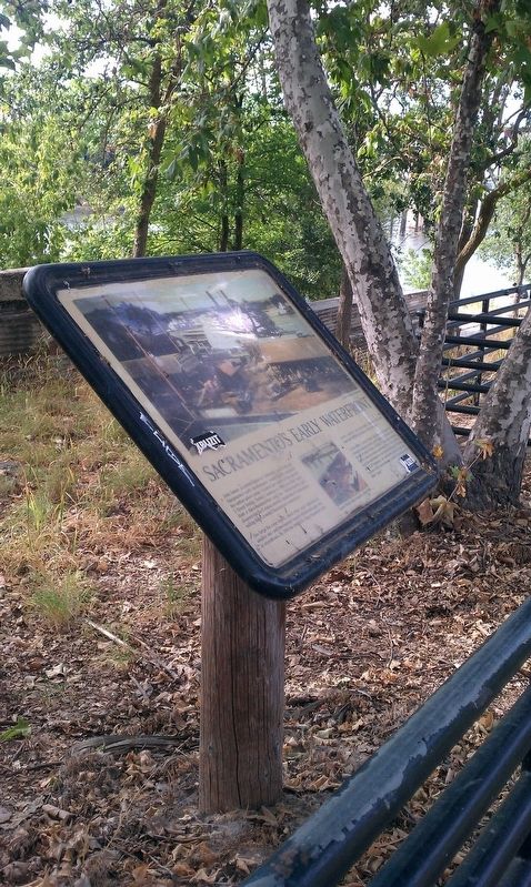Sacramento's Early Waterfront Marker image, Touch for more information