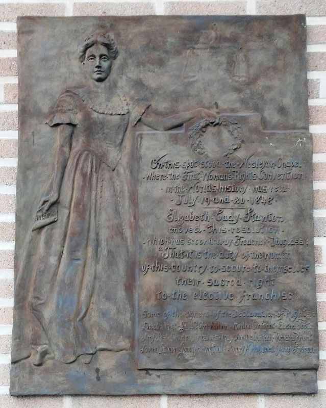 First Womans Rights Convention Marker image. Click for full size.