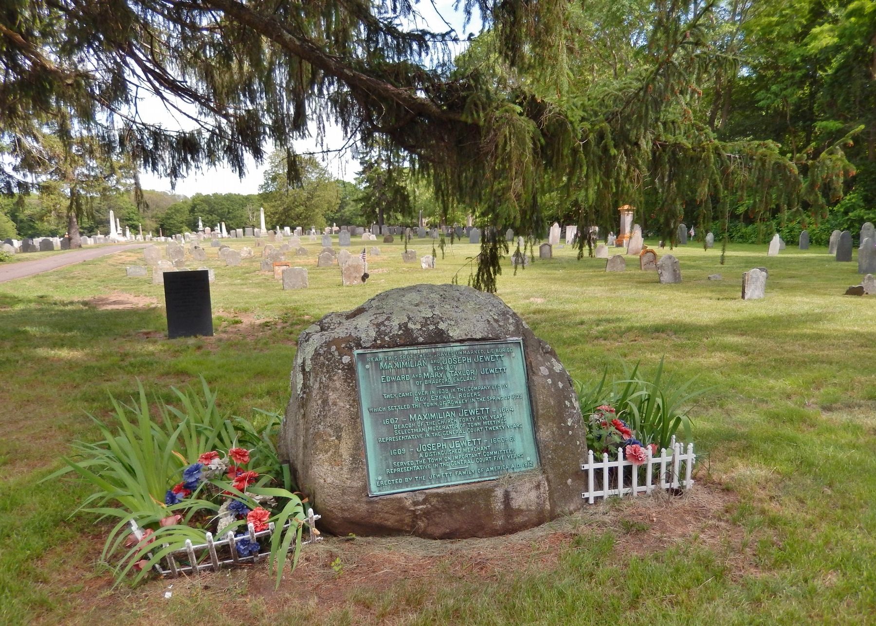Maximilian and Joseph Jewett Marker (<i>wide view</i>) image, Touch for more information