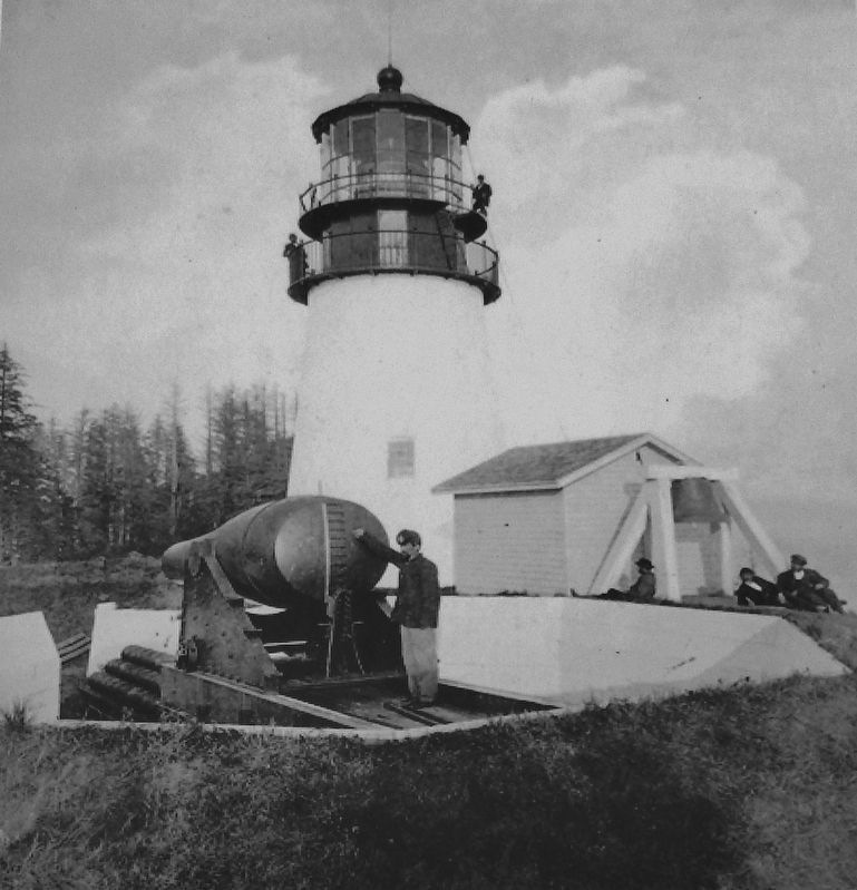 Marker detail: Lighthouse and Fog Bell circa 1865 image, Touch for more information