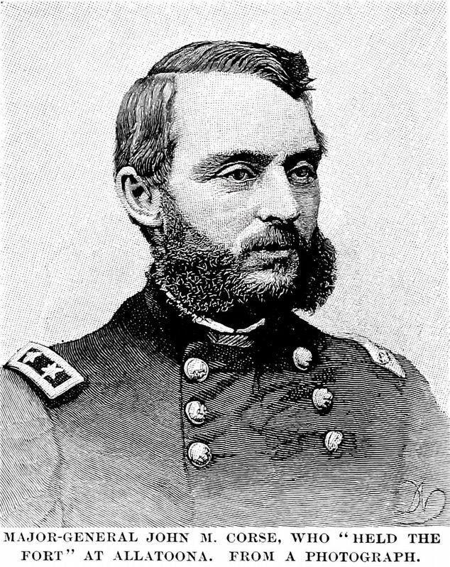 Major General John M. Corse,<br>Who "Held the Fort" at Allatoona image. Click for full size.