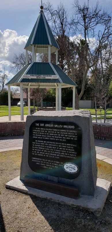 The San Joaquin Valley Railroad Marker image. Click for full size.