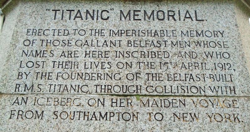 "Titanic" Memorial Dedication image, Touch for more information
