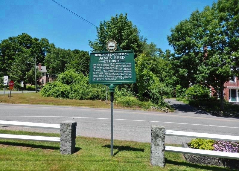 General James Reed Marker<br>(<i>view from Fitzwilliam Common  NH 119 behind marker</i>) image, Touch for more information