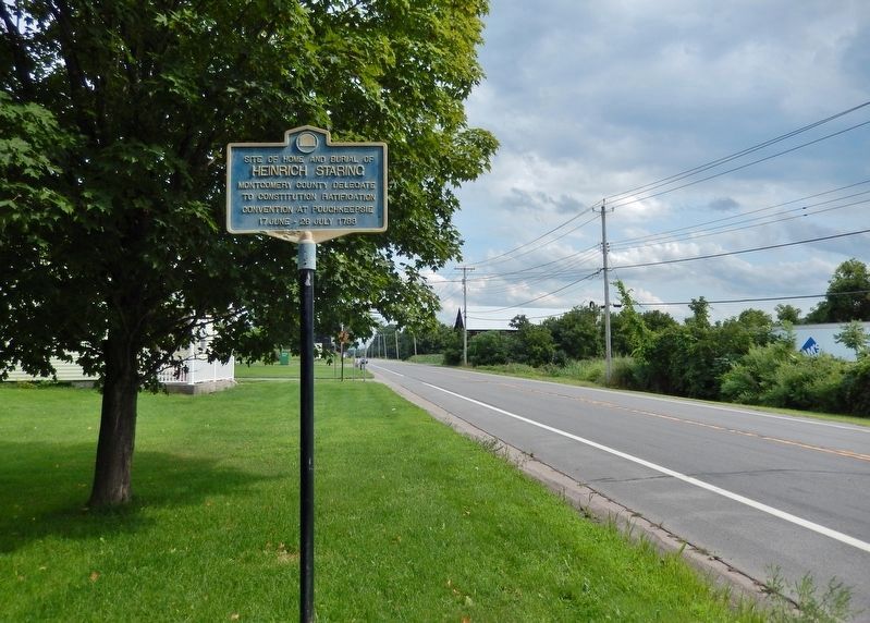 Heinrich Staring Marker<br>(<i>wide view looking east along New York Route 5</i>) image, Touch for more information