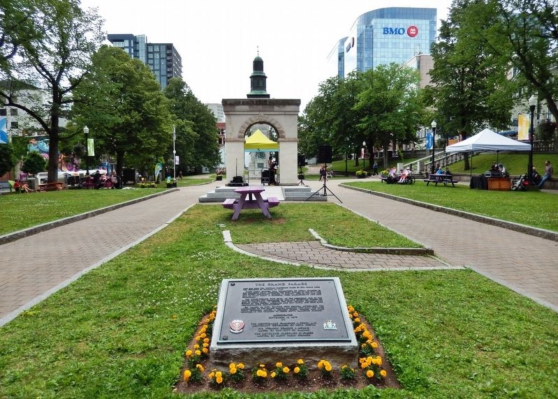The Grand Parade Marker (<i>wide view looking south</i>) image, Touch for more information