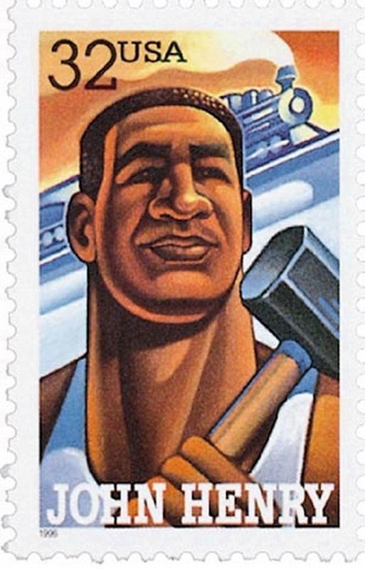 John Henry 32 Stamp image. Click for full size.