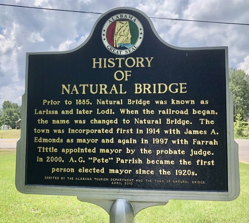History of Natural Bridge Marker image, Touch for more information