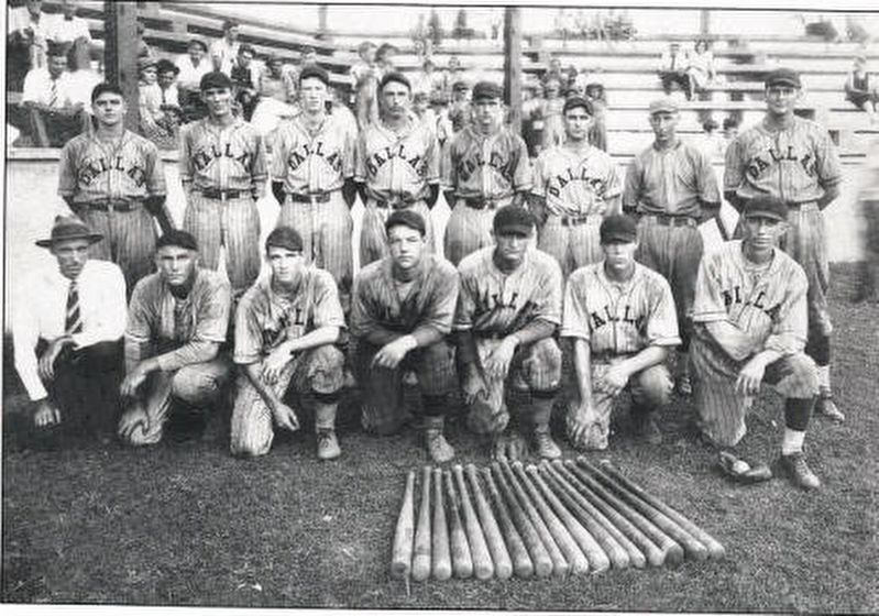 1930 Dallas Mill baseball team image. Click for full size.