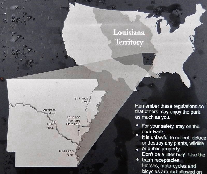 Marker detail: Louisiana Purchase "Initial Point" image, Touch for more information