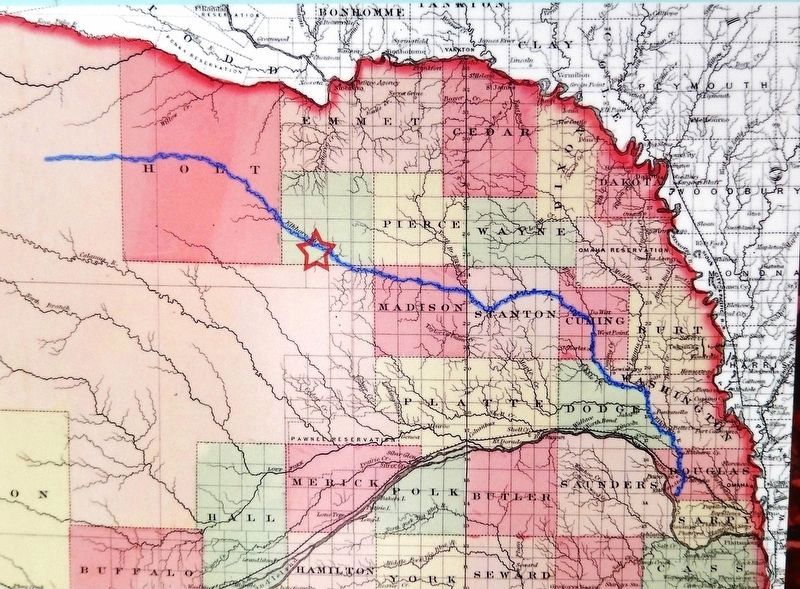 Marker detail: 1867 Nebraska Map image, Touch for more information