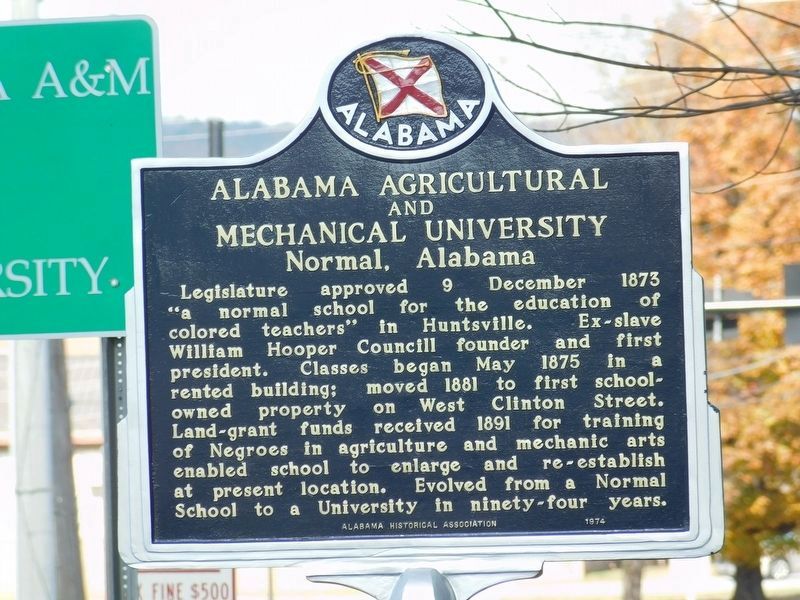 Alabama Agricultural and Mechanical University / Alabama A&M University former names Marker image, Touch for more information