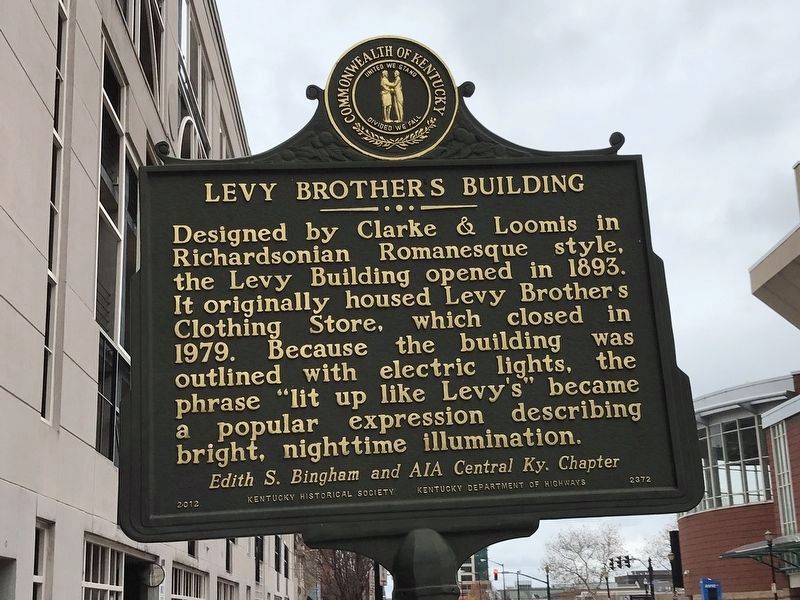 Levy Brothers Building Marker image, Touch for more information