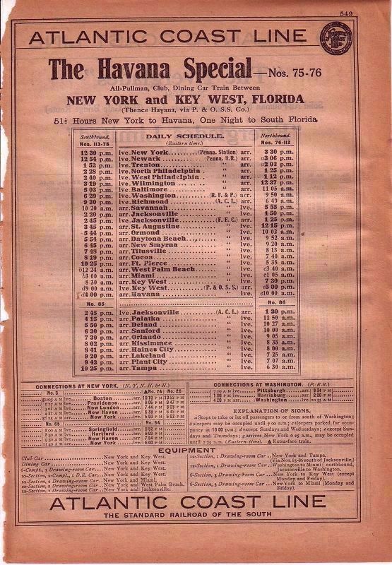 The Havana Special — “51½ Hours New York to Havana” image. Click for full size.