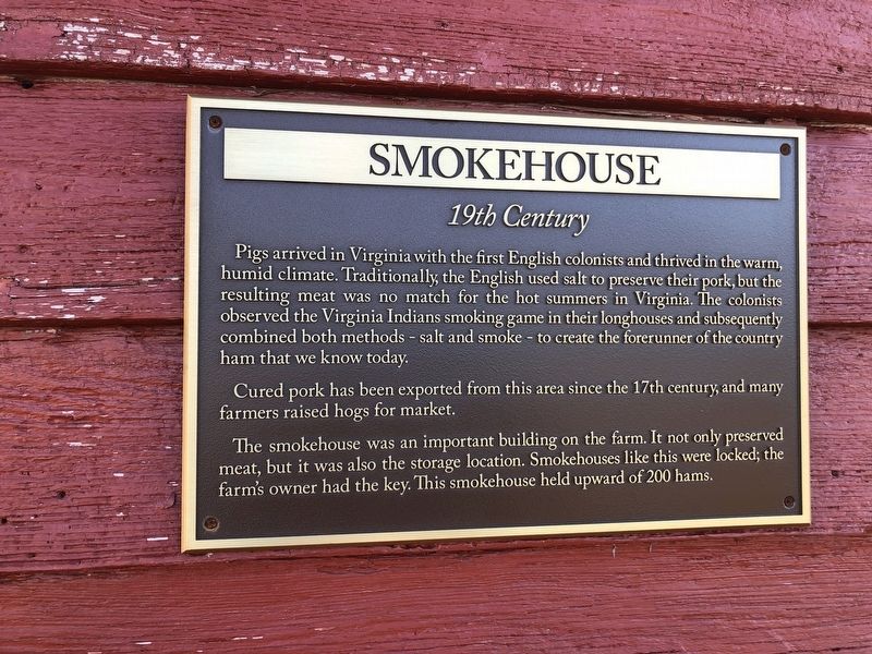 Smokehouse Historical Marker