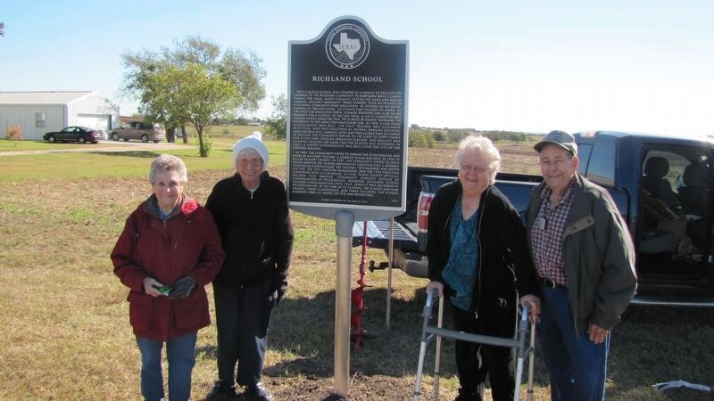 Richland School Marker. Click for full size. Richland School Marker image. Click for full size.