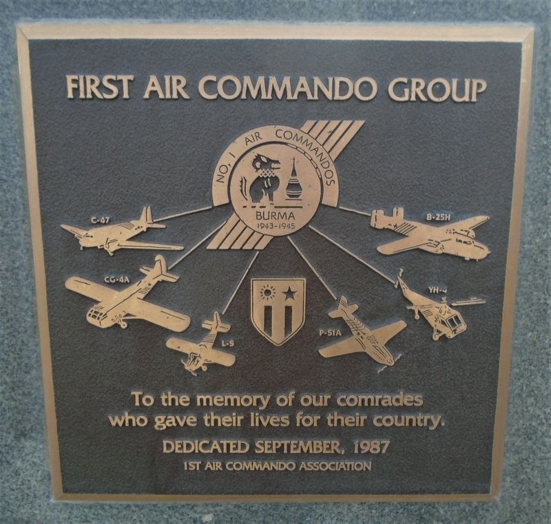 First Air Commando Group Marker image. Click for full size.