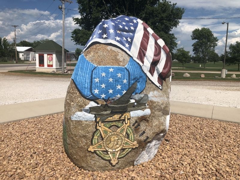 Jefferson Freedom Rock Veterans Memorial West Side image, Touch for more information
