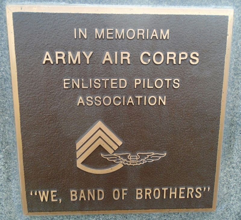 Army Air Corps Enlisted Pilots Marker image. Click for full size.