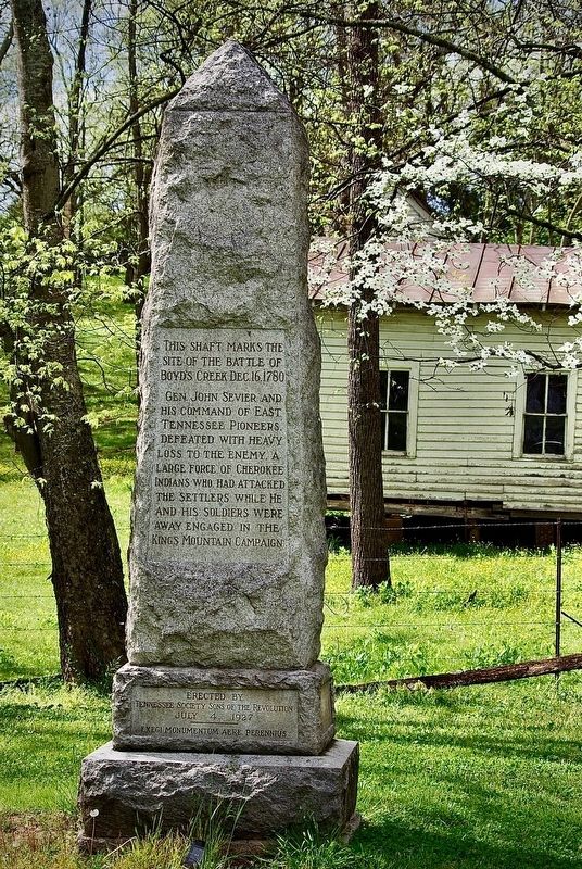 Battle of Boyd's Creek Marker image, Touch for more information