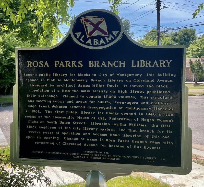 Rosa Parks Branch Library Marker image, Touch for more information