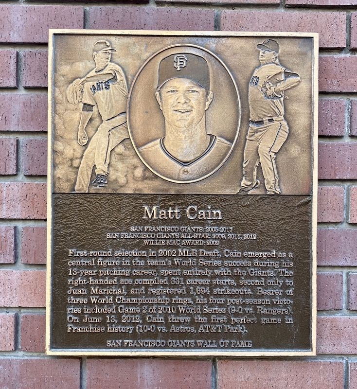 Matt Cain - Bay Area Sports Hall of Fame