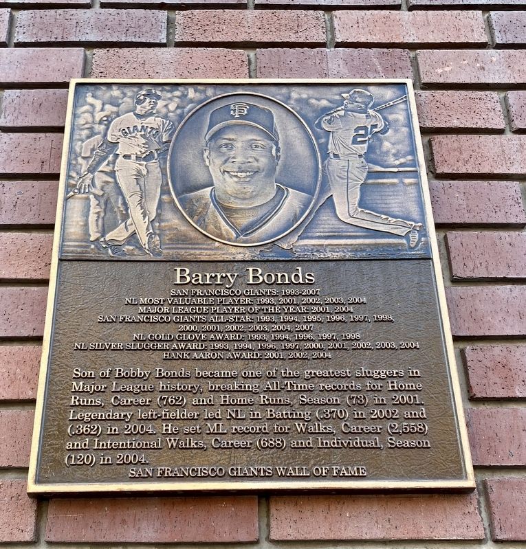 San Francisco Giants Barry Bonds and Bobby Bonds