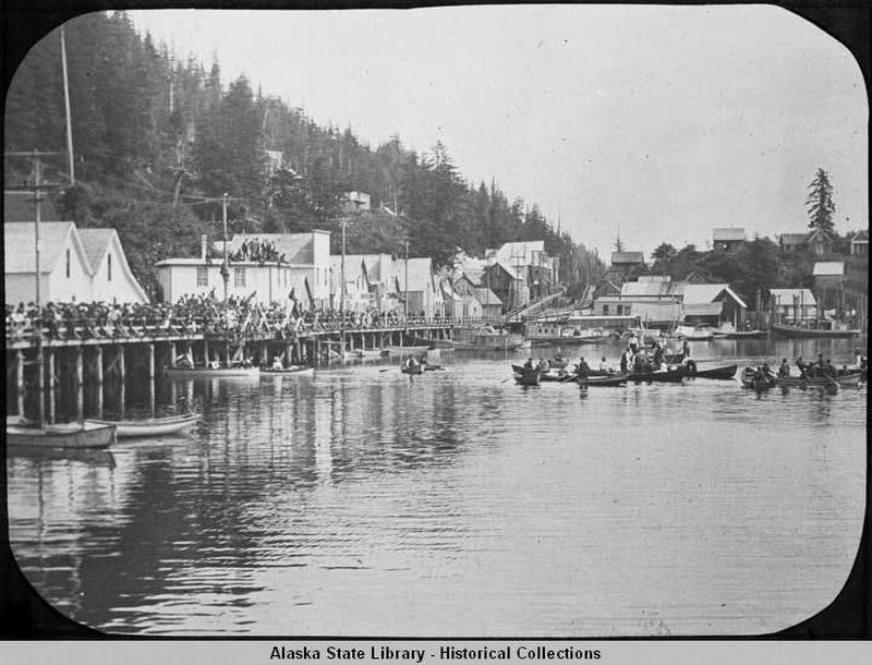 Ketchikan's 1913 Fourth of July celebration image. Click for full size.
