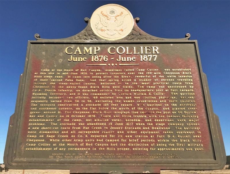 Collier Camp Marker Historical