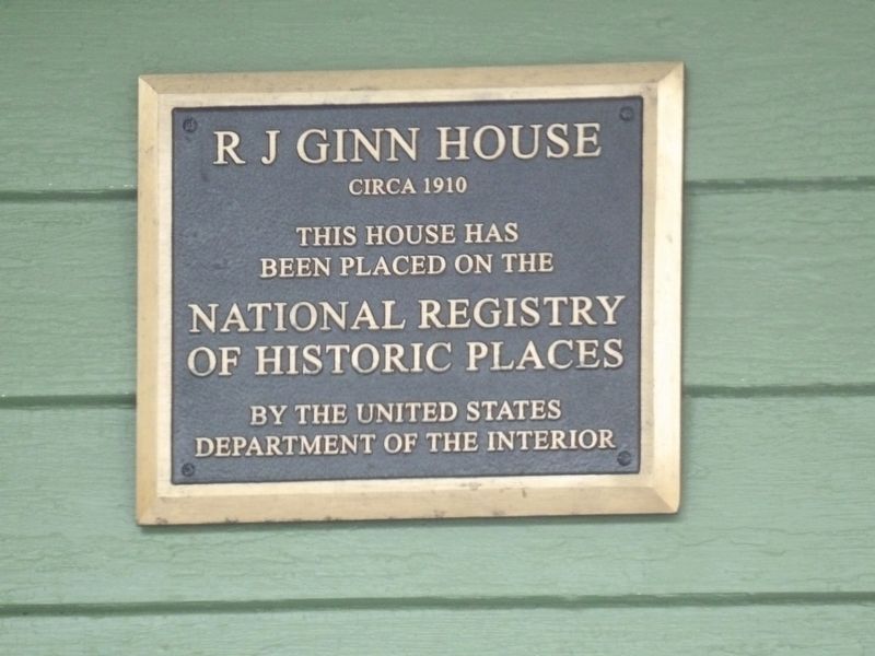 R J Ginn House Marker image. Click for full size.
