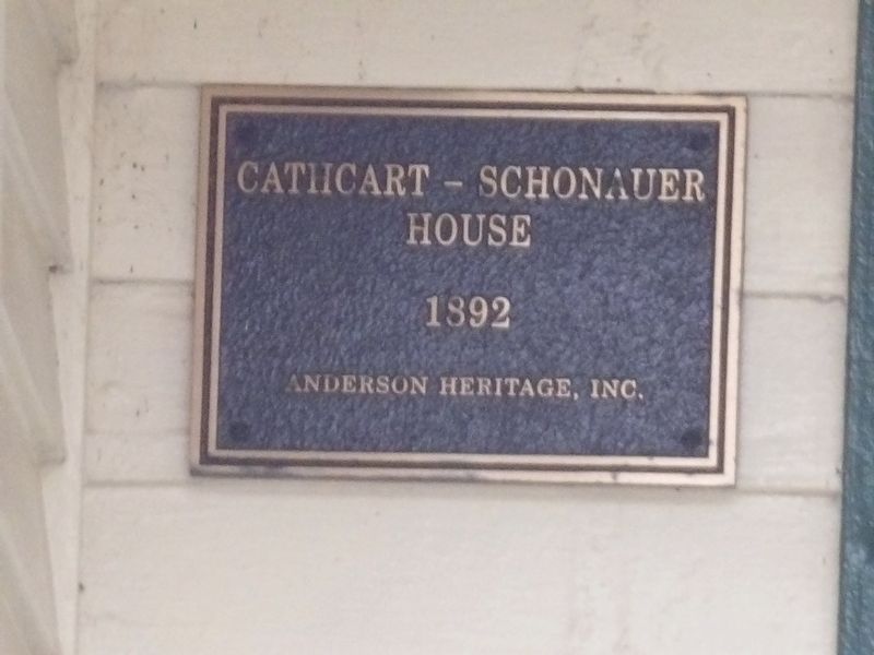 Cathcart-Schonauer House Marker image. Click for full size.