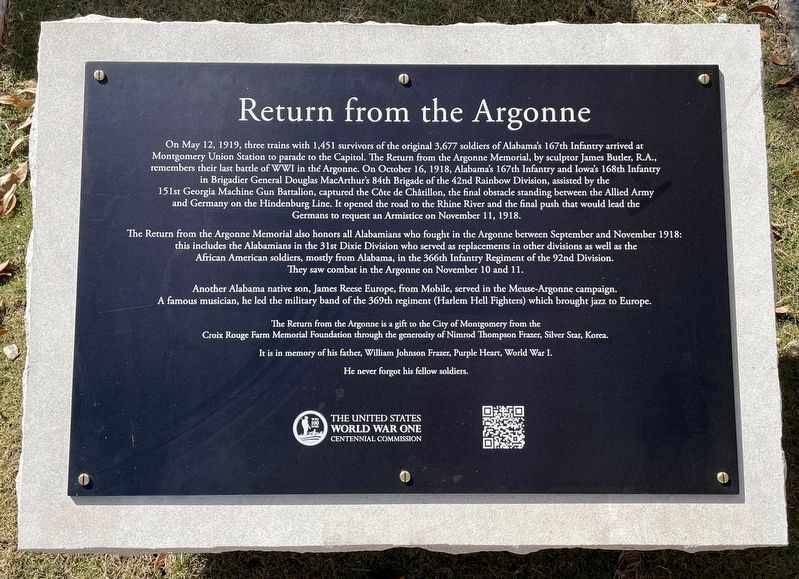 Return from the Argonne Marker image. Click for full size.