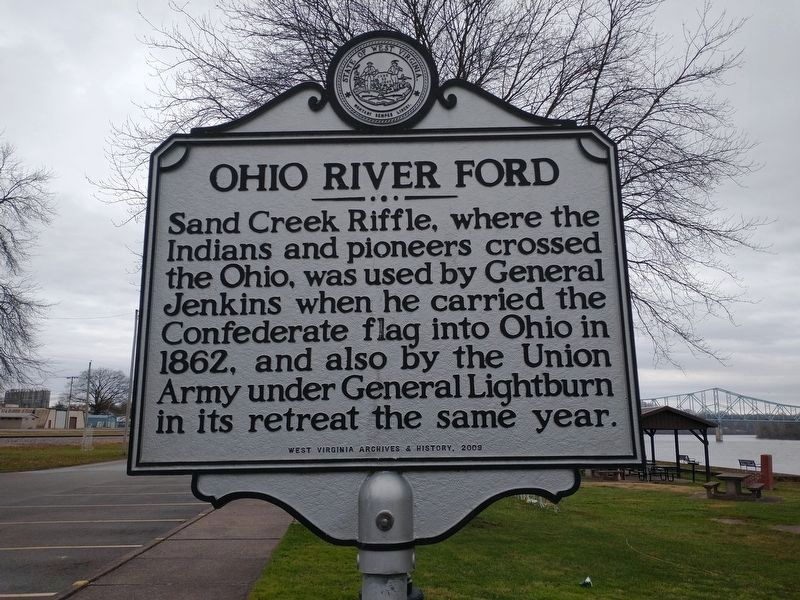 Ohio River Ford side of the marker image, Touch for more information