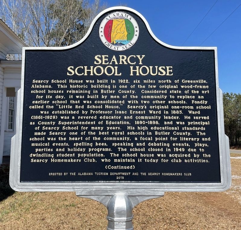 Searcy School House Marker image. Click for full size.