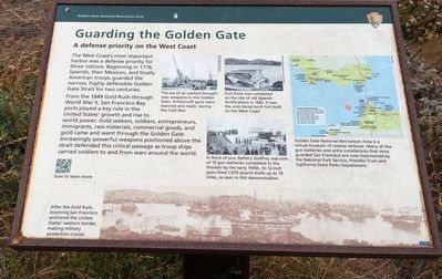 Guarding the Golden Gate Marker image. Click for full size.