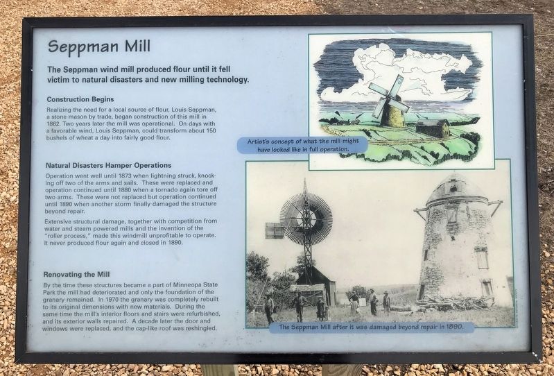 Seppman Mill Marker image. Click for full size.