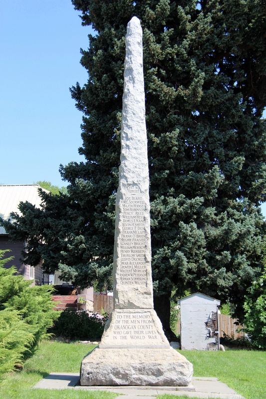 Okanogan County World War I Memorial, a War Memorial