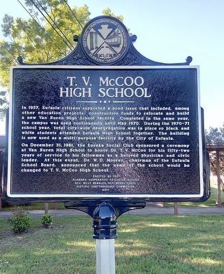 T.V. McCoo High School Marker image. Click for full size.